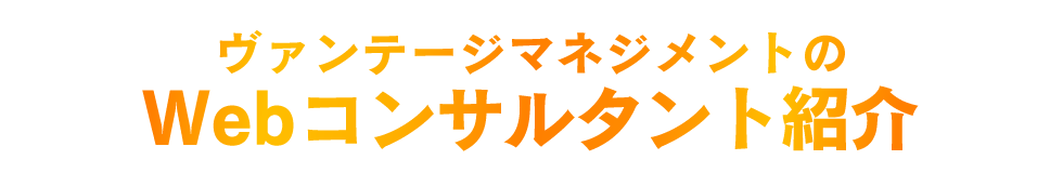 ヴァンテージマネジメントのWebコンサルタント紹介